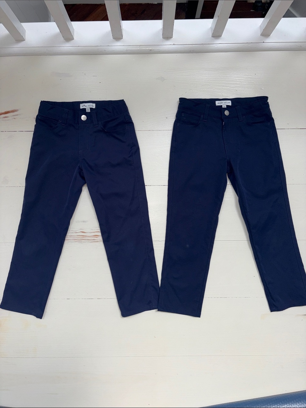 Peter Millar Navy Kids five pocket pants
